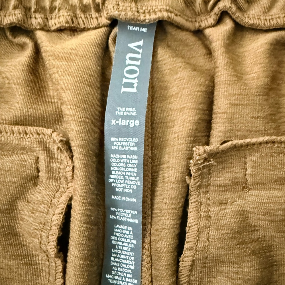 Vuori Men’s Sunday Performance Joggers – Warm Gold / Pecan Heather – Size XL - Picture 9 of 9